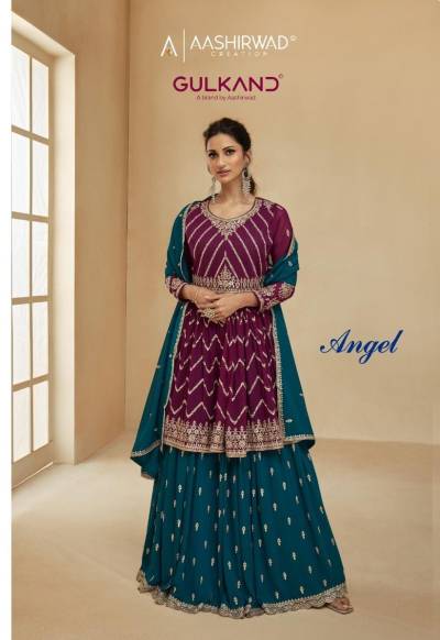 ANGEL BY AASHIRWAD REAL GEORGETTE SALWAR KAMEEZ MANUFACTURER IN INDIA